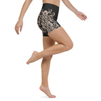 Midnight Lace Yoga Shorts