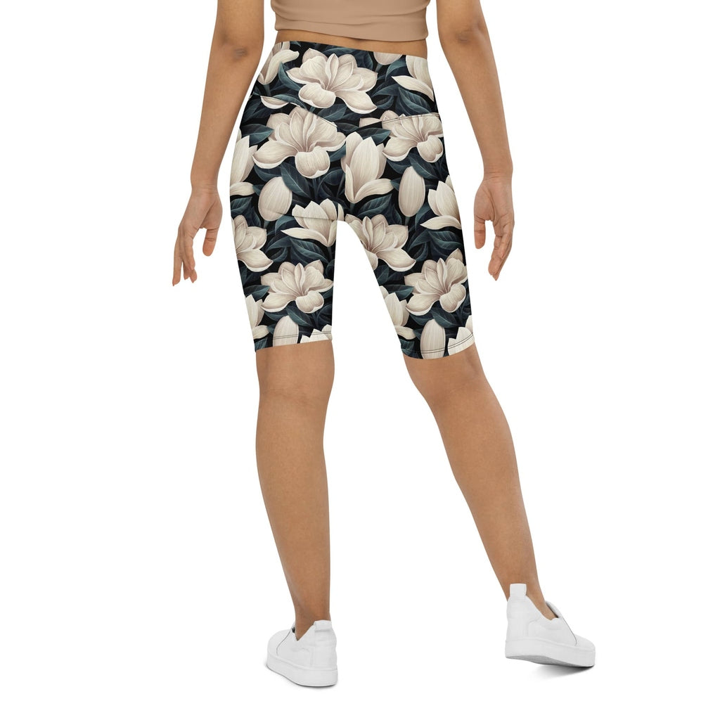Midnight Magnolias Biker Shorts