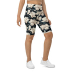 Midnight Magnolias Biker Shorts