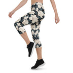 Midnight Magnolias Capris