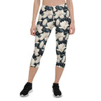 Midnight Magnolias Capris