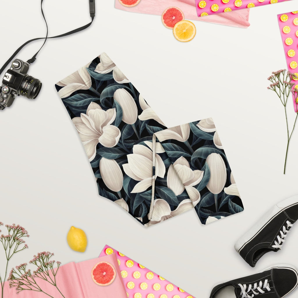 Midnight Magnolias Capris