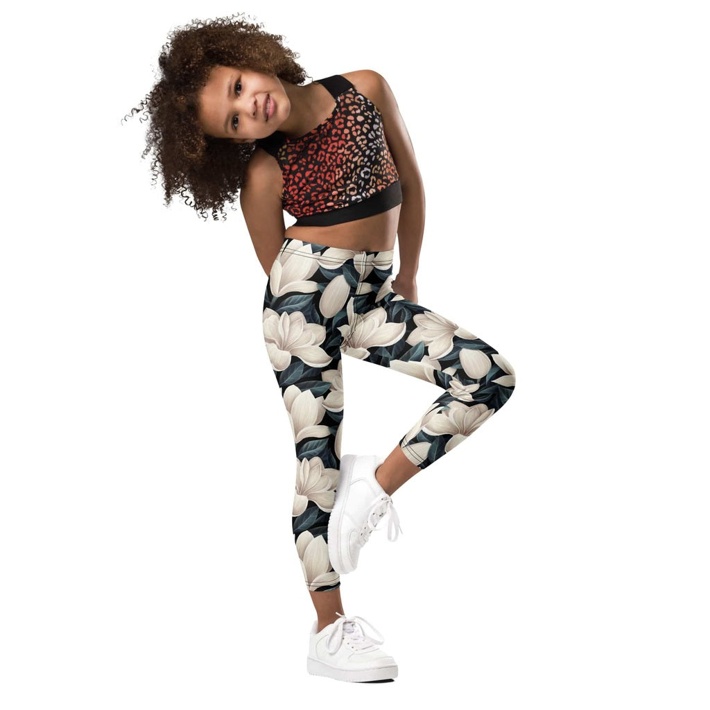 Midnight Magnolias Kid's Leggings