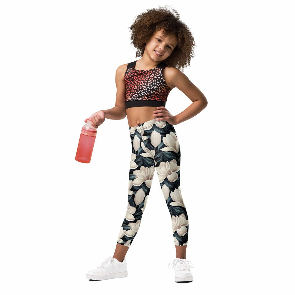 Midnight Magnolias Kid's Leggings