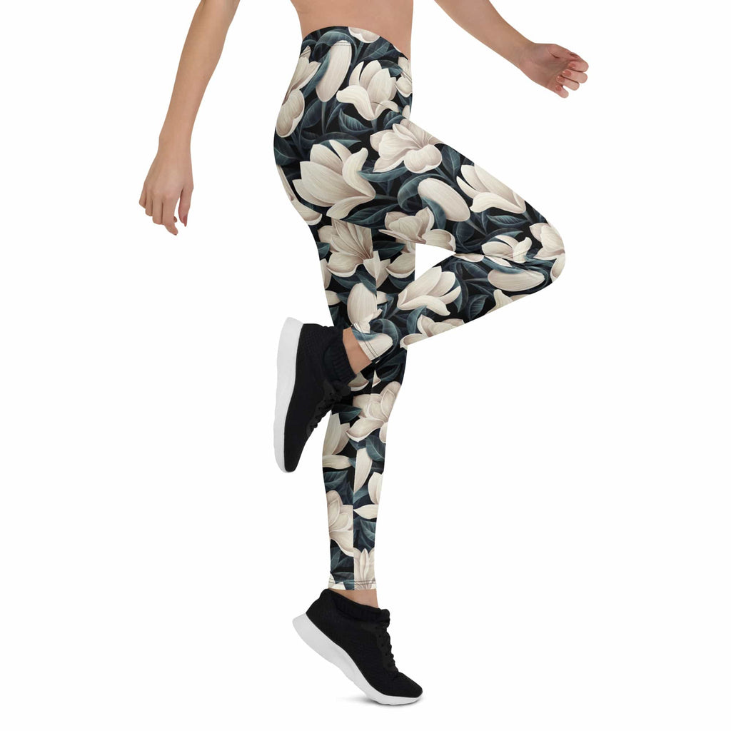 Midnight Magnolias Leggings