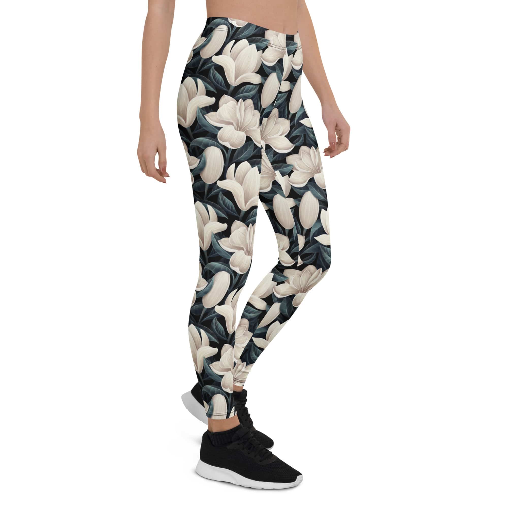 Midnight Magnolias Leggings