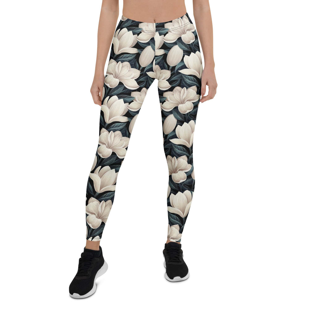 Midnight Magnolias Leggings