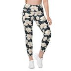 Midnight Magnolias Leggings With Pockets