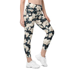 Midnight Magnolias Leggings With Pockets