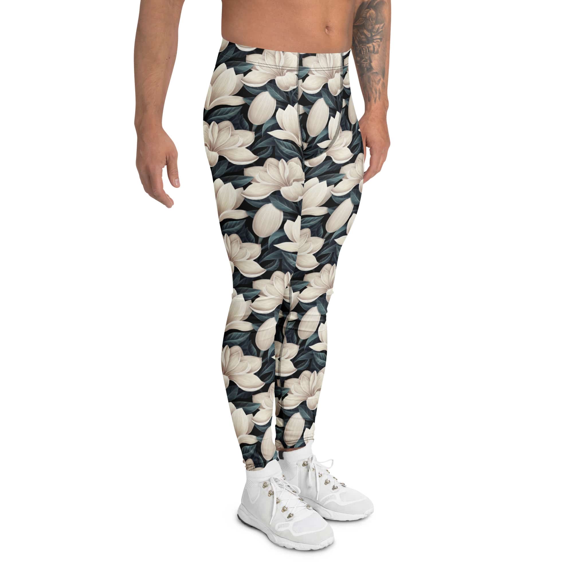 Midnight Magnolias Men's Leggings