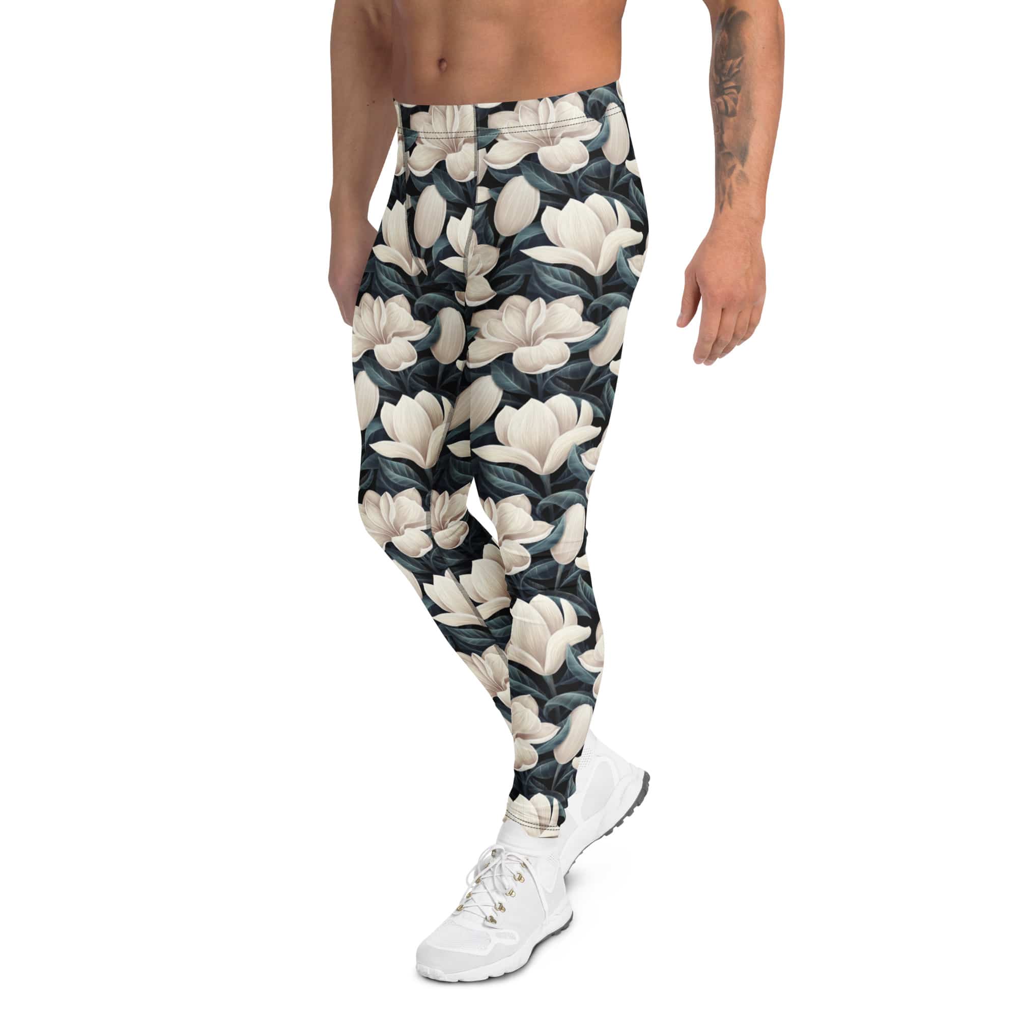 Midnight Magnolias Men's Leggings
