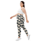 Midnight Magnolias Plus Size Leggings