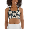 Midnight Magnolias Sports Bra