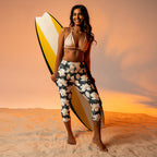 Midnight Magnolias Yoga Capris