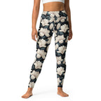 Midnight Magnolias Yoga Leggings