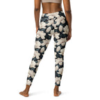 Midnight Magnolias Yoga Leggings