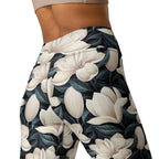Midnight Magnolias Yoga Leggings