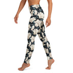 Midnight Magnolias Yoga Leggings
