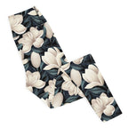 Midnight Magnolias Yoga Leggings
