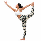 Midnight Magnolias Yoga Leggings