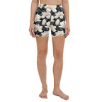 Midnight Magnolias Yoga Shorts