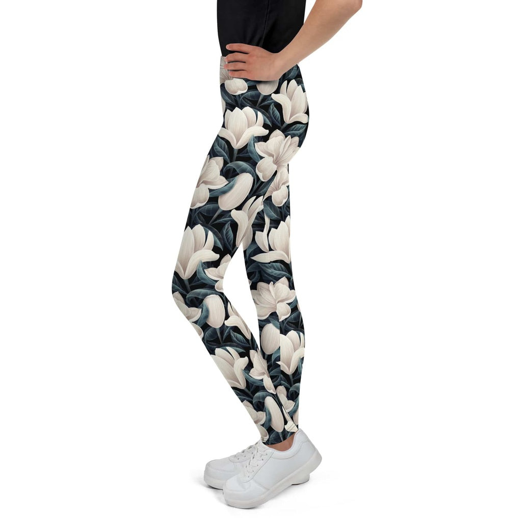 Midnight Magnolias Youth Leggings