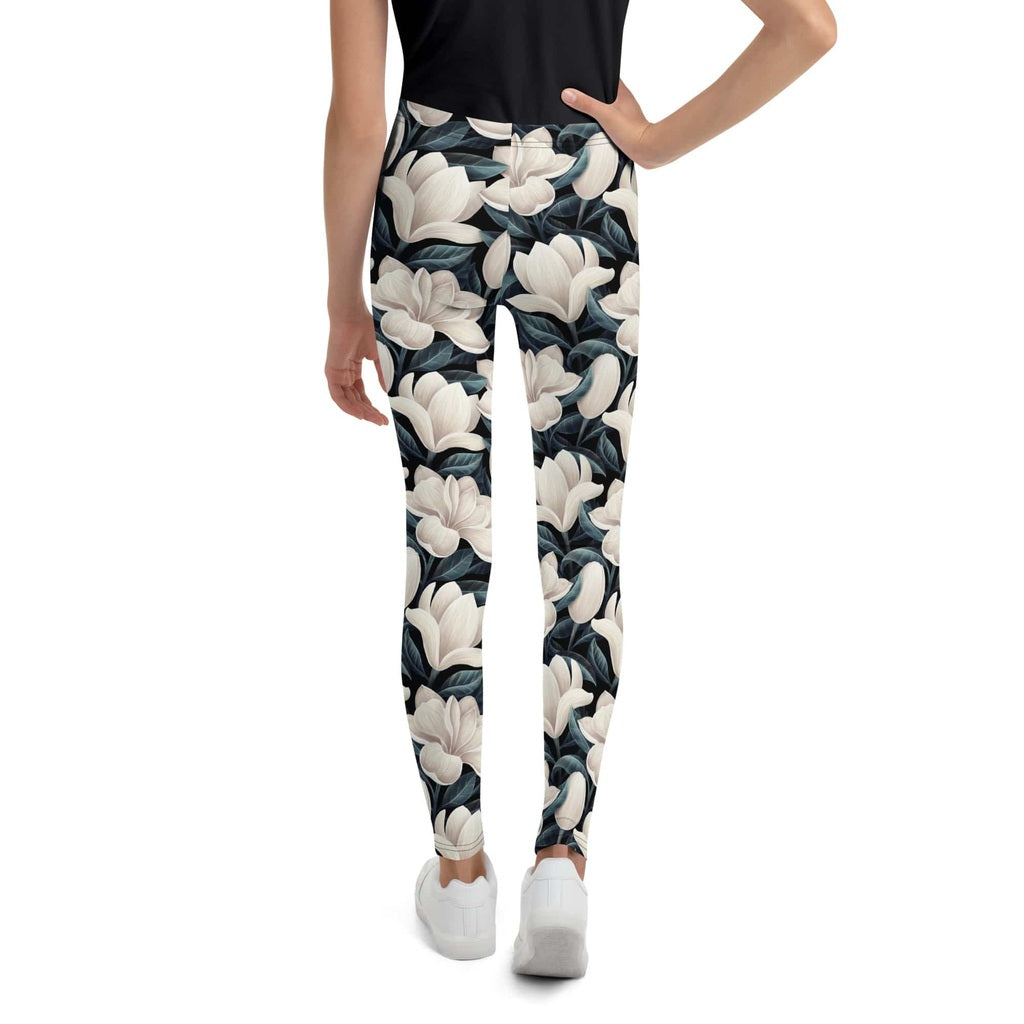 Midnight Magnolias Youth Leggings
