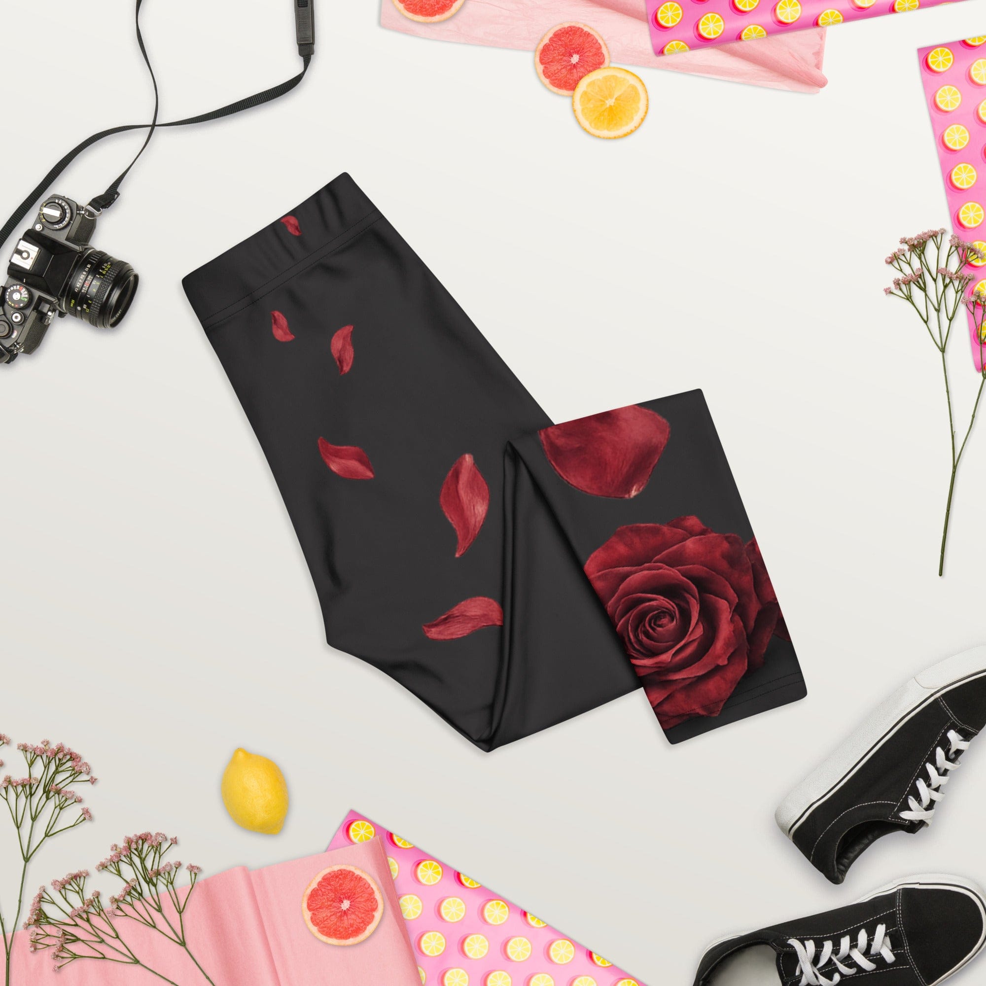 Midnight Rose Capris