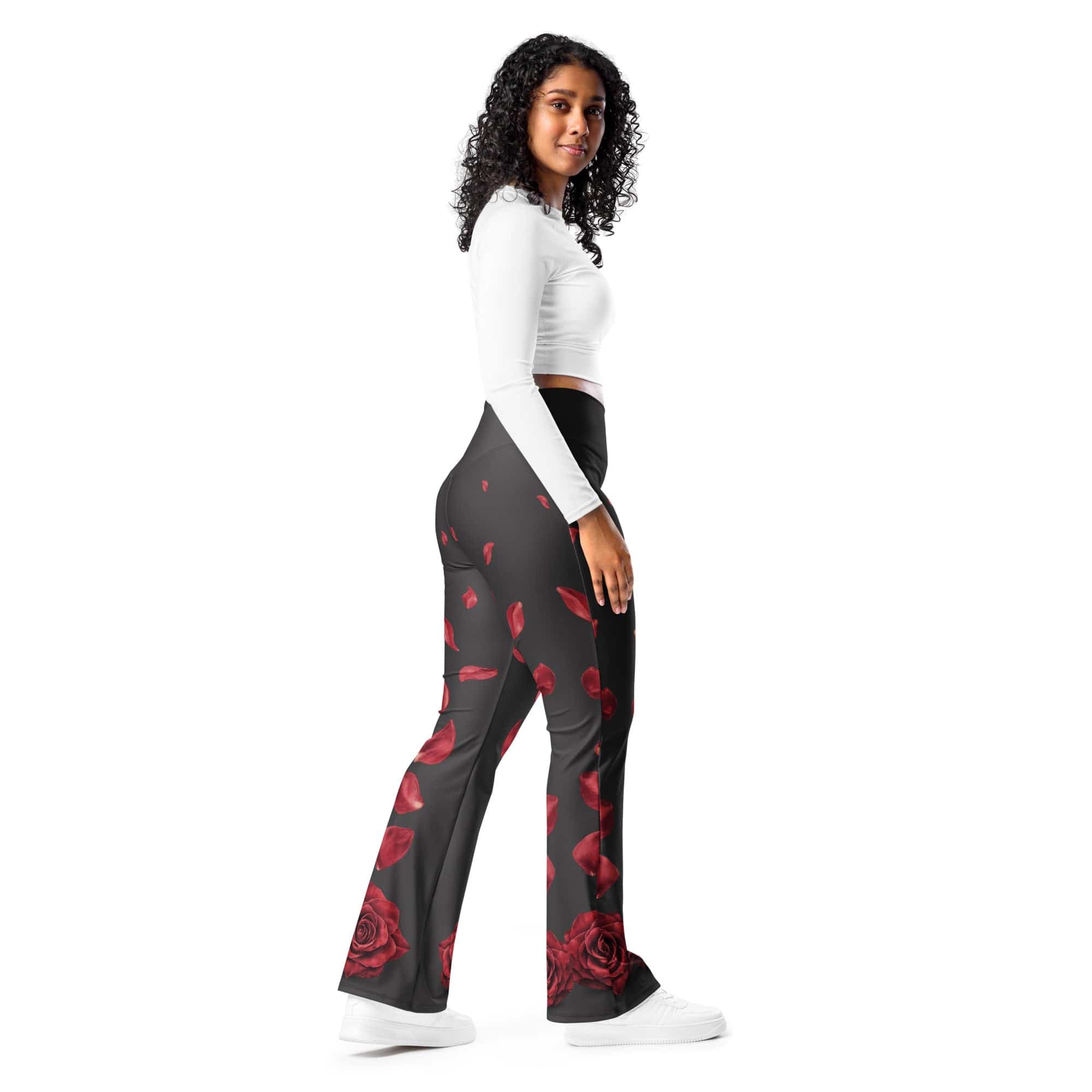 Midnight Rose Flare Leggings