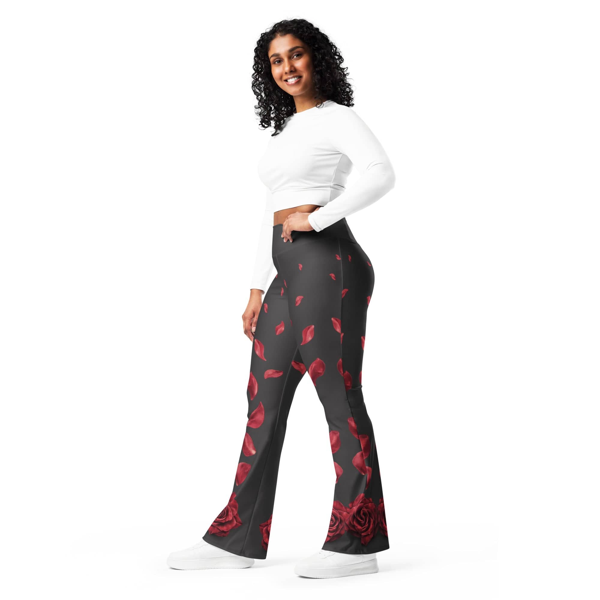 Midnight Rose Flare Leggings