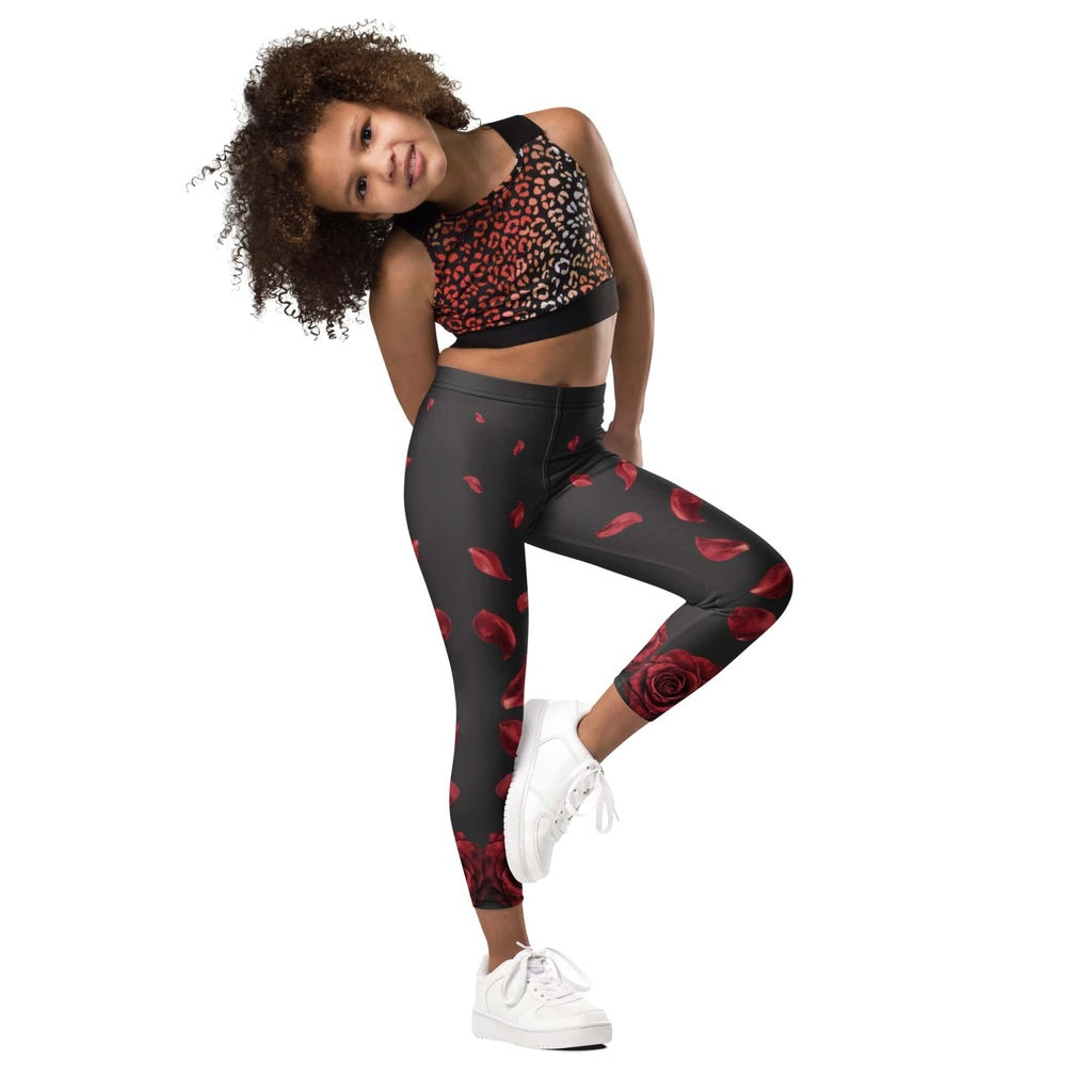Midnight Rose Kid's Leggings