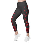 Midnight Rose Leggings With Pockets