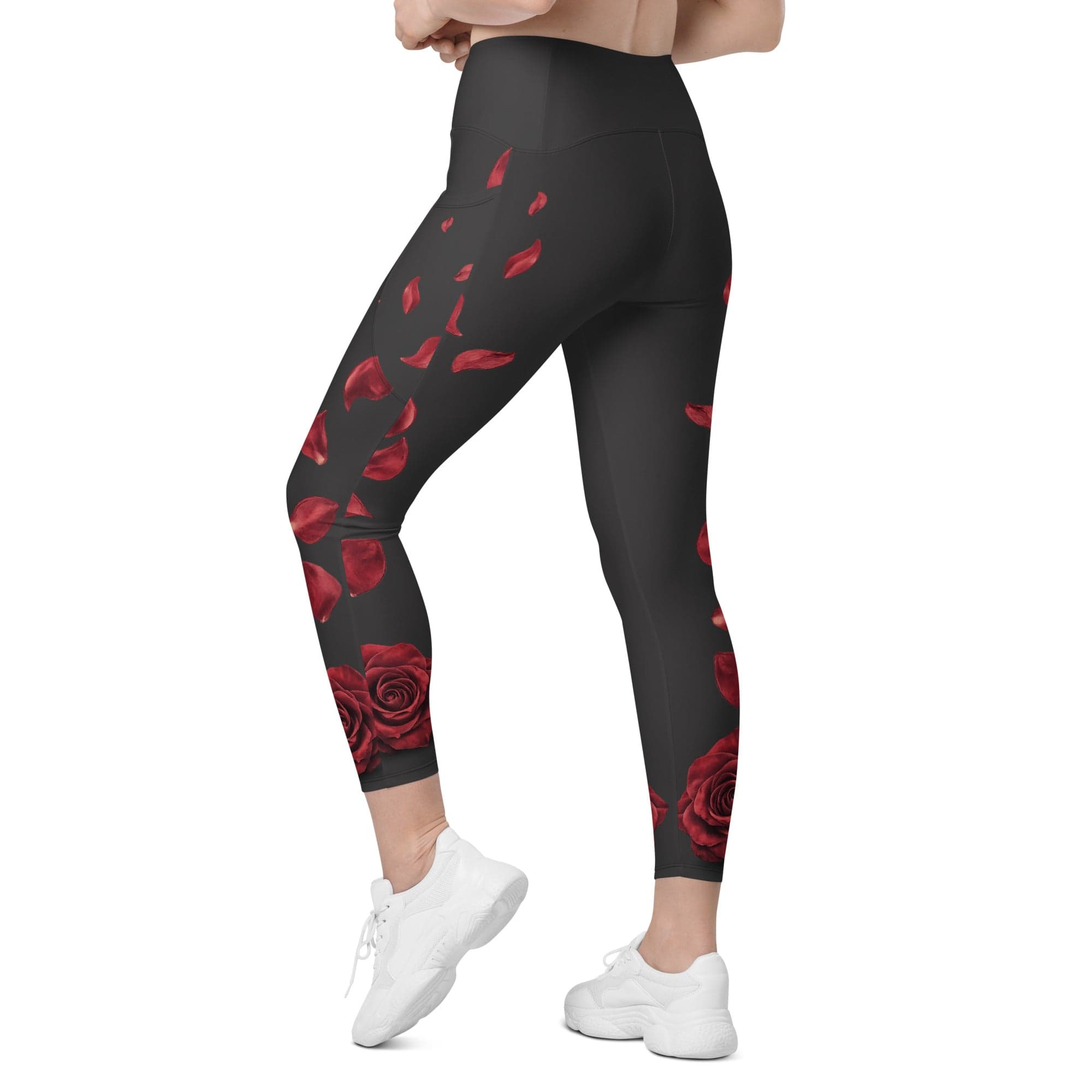 Midnight Rose Leggings With Pockets
