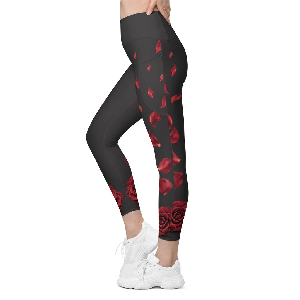 Midnight Rose Leggings With Pockets