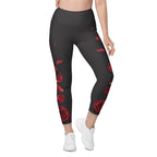 Midnight Rose Leggings With Pockets