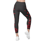 Midnight Rose Leggings With Pockets