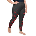 Midnight Rose Plus Size Leggings