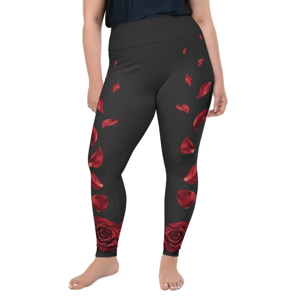 Midnight Rose Plus Size Leggings