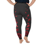 Midnight Rose Plus Size Leggings