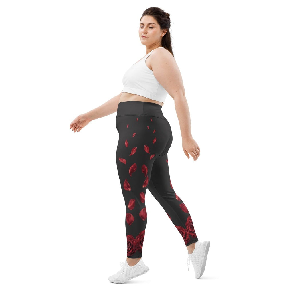 Midnight Rose Plus Size Leggings