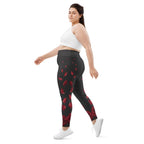 Midnight Rose Plus Size Leggings