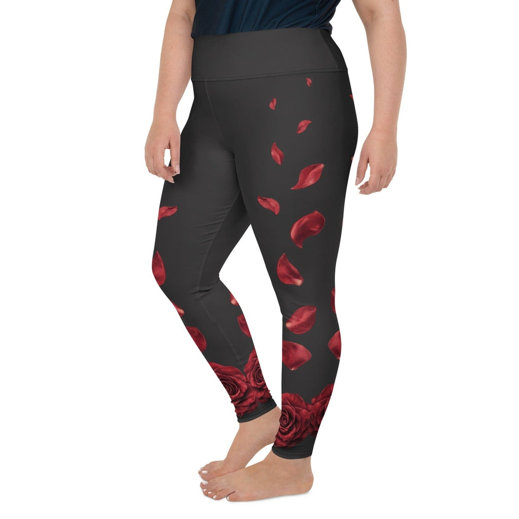 Midnight Rose Plus Size Leggings