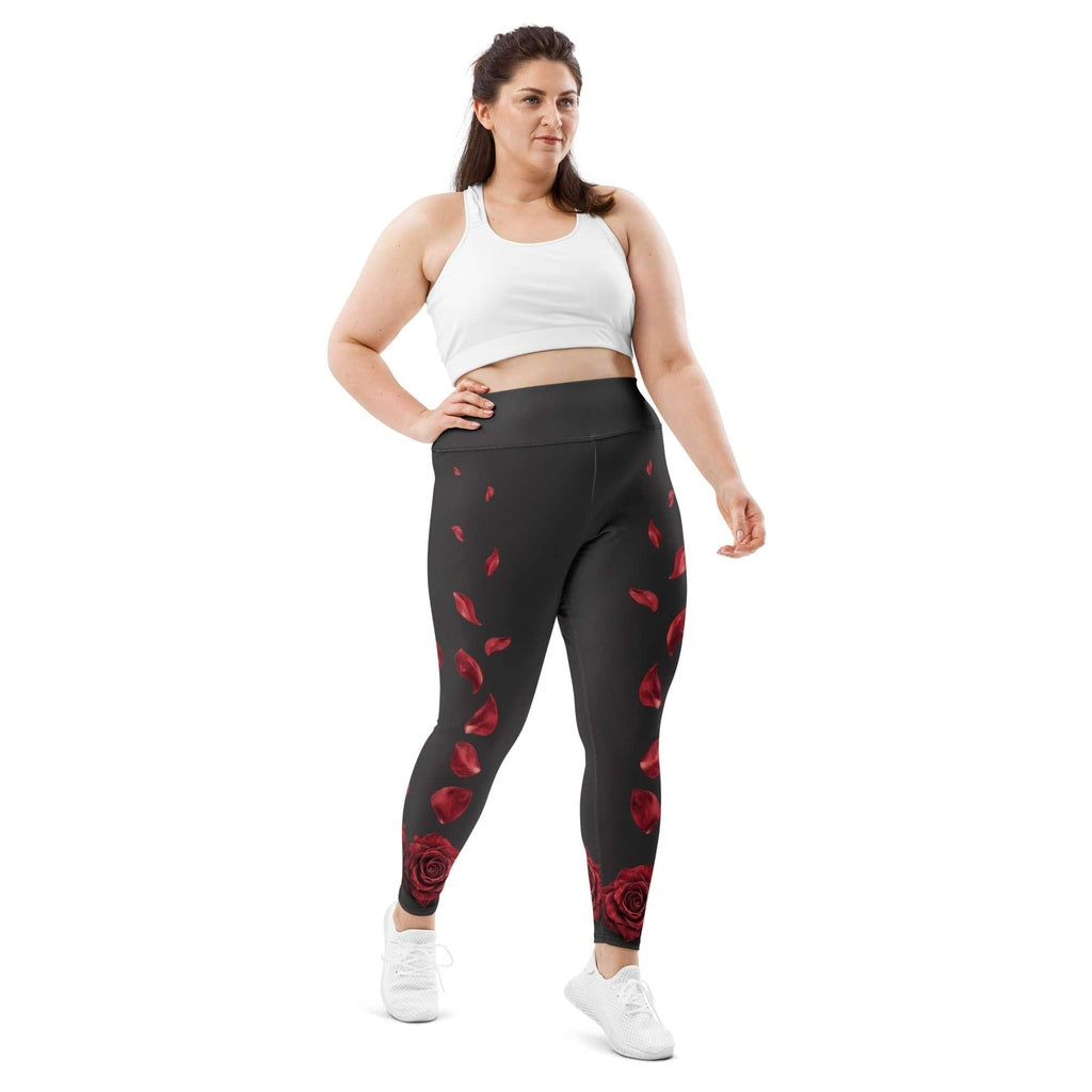Midnight Rose Plus Size Leggings