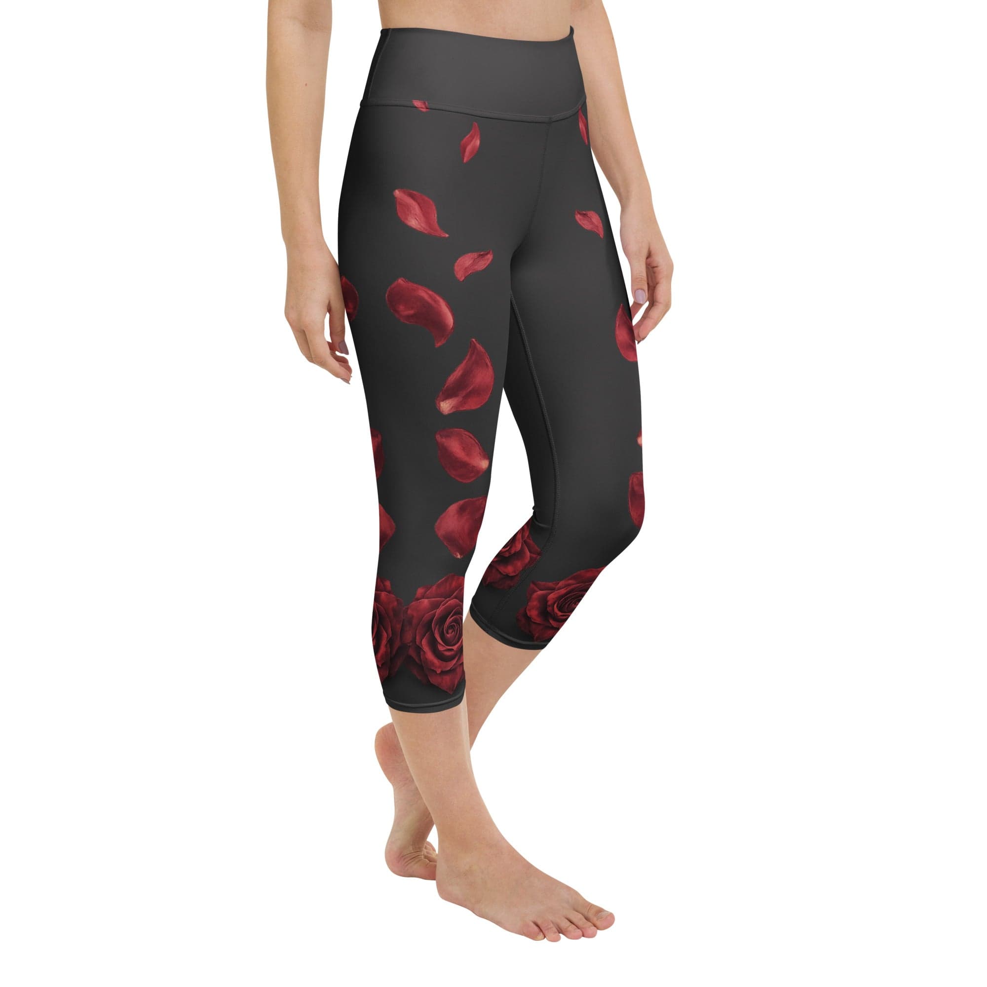 Midnight Rose Yoga Capris