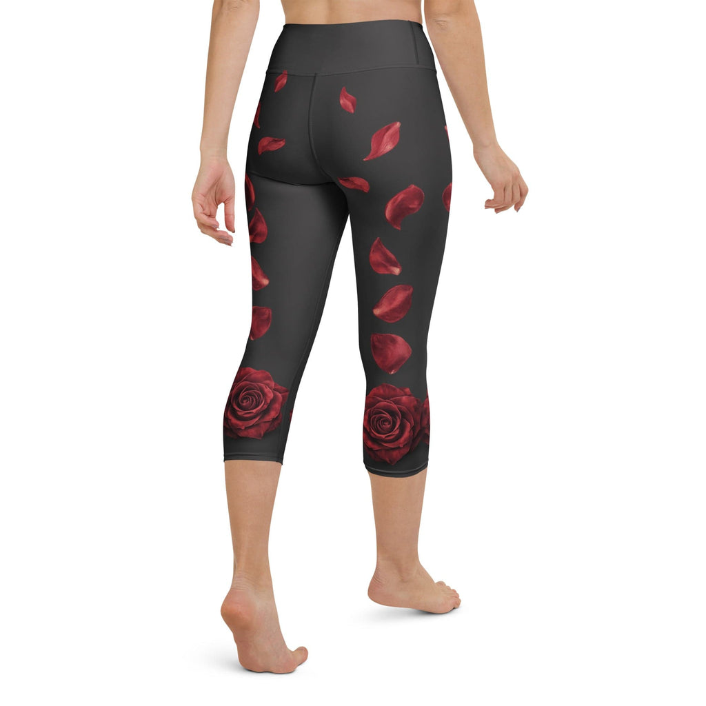 Midnight Rose Yoga Capris