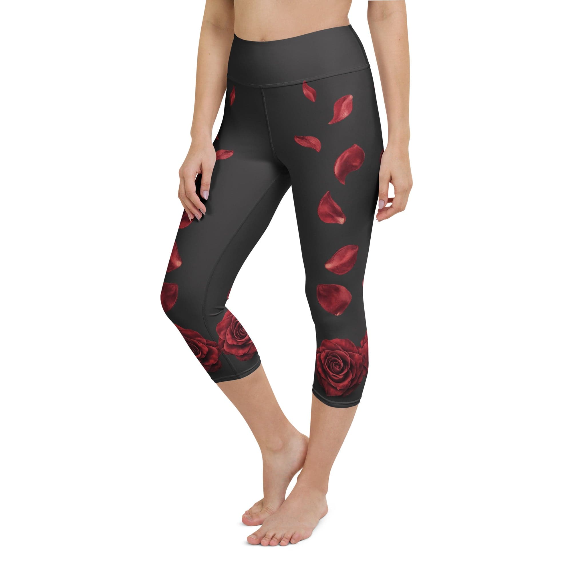 Midnight Rose Yoga Capris