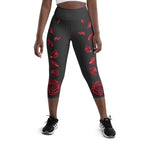Midnight Rose Yoga Capris