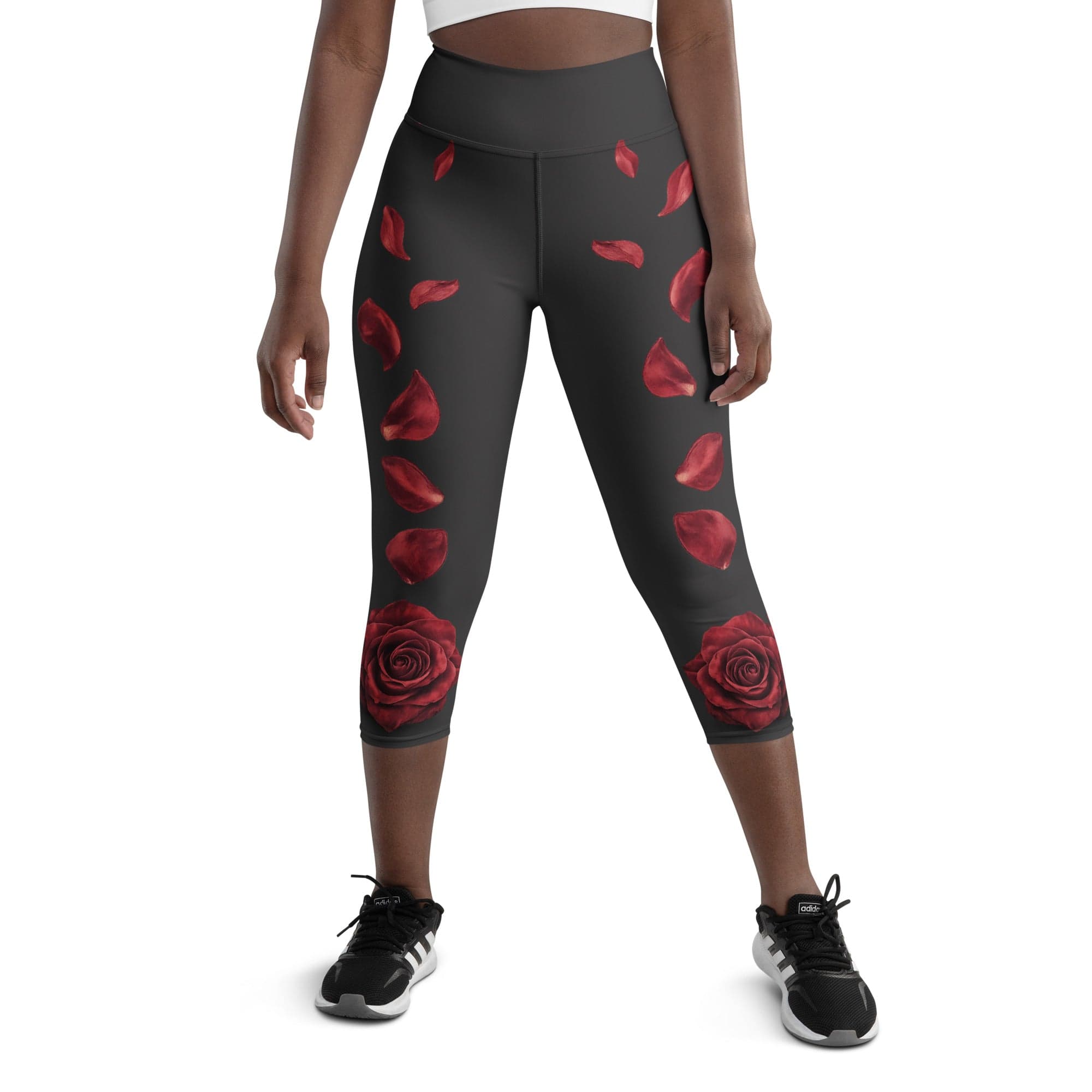 Midnight Rose Yoga Capris