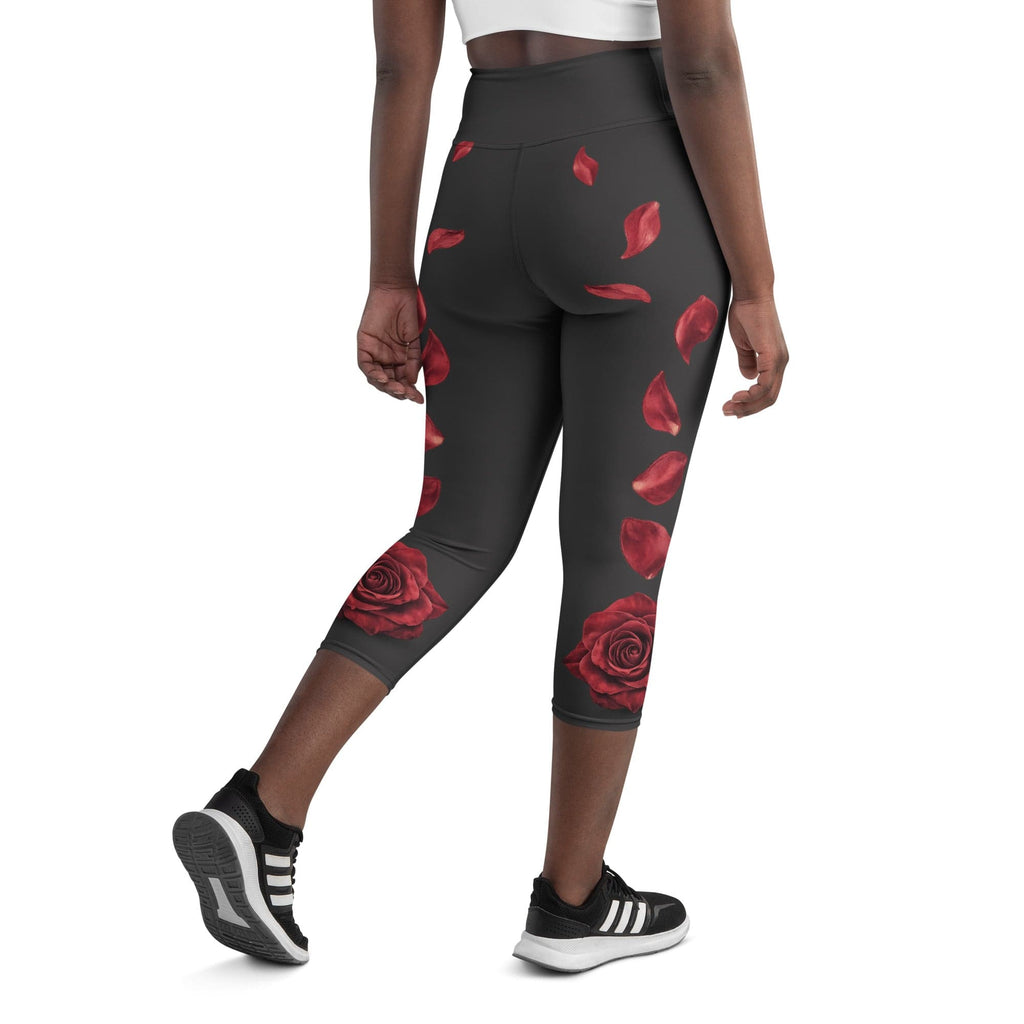 Midnight Rose Yoga Capris