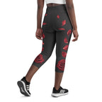 Midnight Rose Yoga Capris